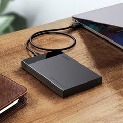 Korpus SATA 2,5-tollise 6TB USB-C 3.0 draivi jaoks, must 10178831 hind ja info | USB jagajad, adapterid | kaup24.ee