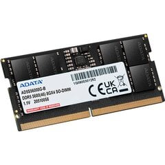 Adata SO-DIMM 8 ГБ DDR5-5600, ОЗУ цена и информация | Оперативная память (RAM) | kaup24.ee