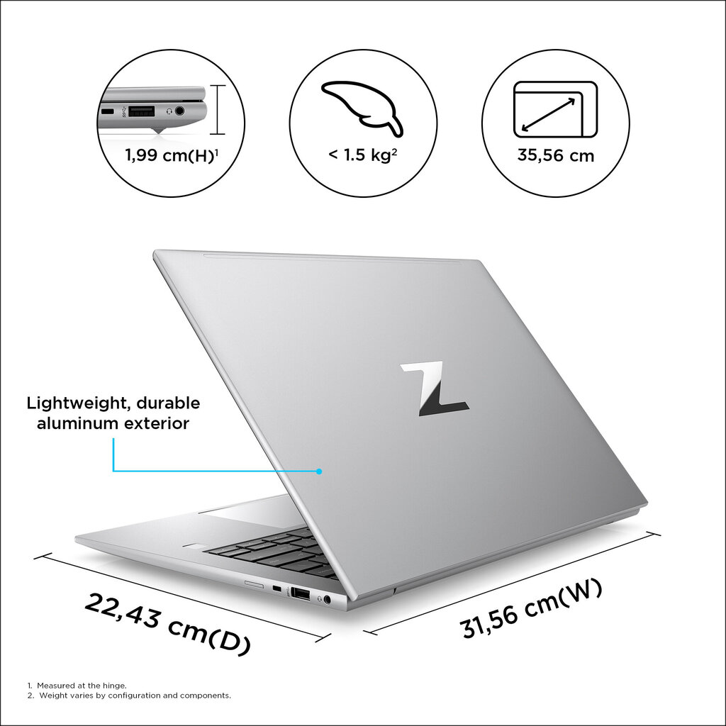 HP HP ZBook Firefly 14 G9 mobiilne tööjaam 35,6 cm (14 tolli) WQXGA Intel® Core™ i7 i7-1260P 32 GB DDR5-SDRAM 1 TB SSD Wi-Fi 6E (802.11ax) Windows 11 Pro Silver цена и информация | Sülearvutid | kaup24.ee