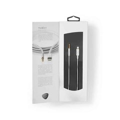 Nedis Lightning Adapter Apple Lightning 8-Pin - 3.5 mm Pistik - Kuldse Pinnakatte ja Nylonümbrisega hind ja info | USB jagajad, adapterid | kaup24.ee