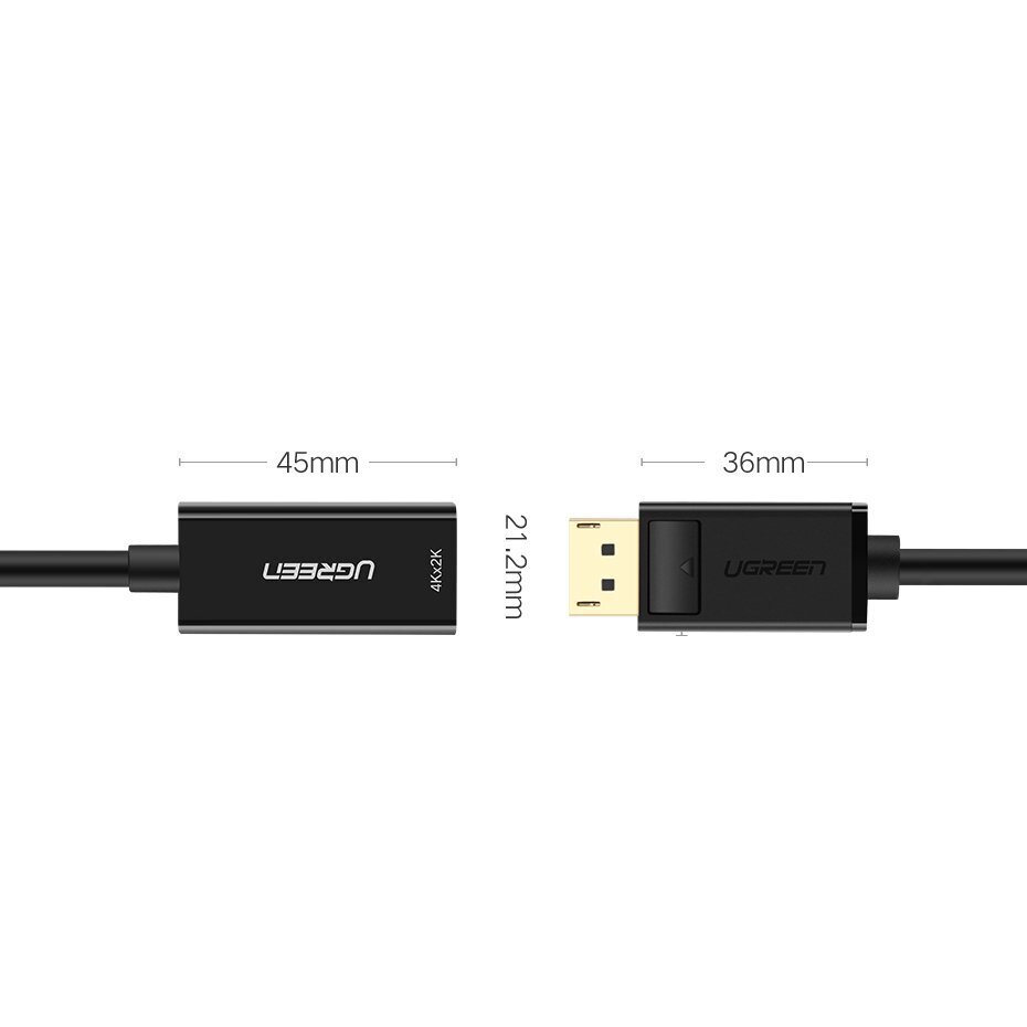 DisplayPort-HDMI ühesuunaline adapter 1080P 60Hz 12-bitine must цена и информация | USB jagajad, adapterid | kaup24.ee