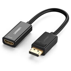 DisplayPort-HDMI ühesuunaline adapter 1080P 60Hz 12-bitine must hind ja info | USB jagajad, adapterid | kaup24.ee