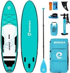 WOWSEA Trophy T2 Inflatable Stand Up Paddle Board, vastupidav ja stabiilne kalapüügilaua - hea valik veekeskkonna puhkuse ja vaba aja veetmise jaoks. цена и информация | SUP доски, водные лыжи, водные аттракционы | kaup24.ee