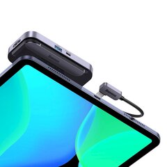 Разветвитель USB портов HUB для планшета, 4 в 1, Baseus, для смартфонов, USB-C, HDMI, мини-гнездо, темно-серый цена и информация | Адаптеры и USB-hub | kaup24.ee