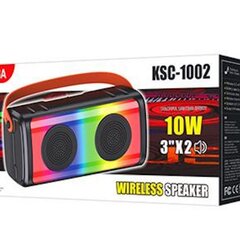 iKaku KSC-1002 LINJING 10W 5.0BT Wireless Беспроводная колонка с цветной LED подсветкой Black цена и информация | Аудиоколонки | kaup24.ee