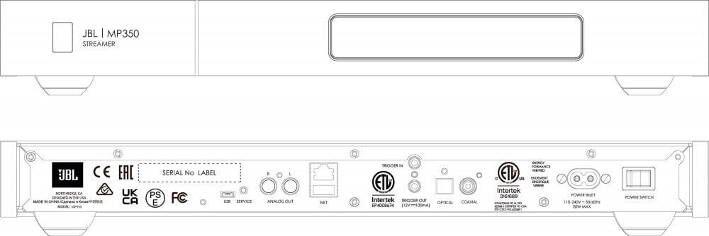 JBL SA550 Classic stereovõimendi + JBL MP350 Classic võrgumängija - kvaliteetne stereokomplekt! цена и информация | Kõlarid | kaup24.ee