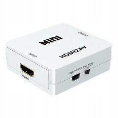 Переходник для преобразования сигнала HDMI в AV Audio RCA цена и информация | Адаптеры и USB-hub | kaup24.ee