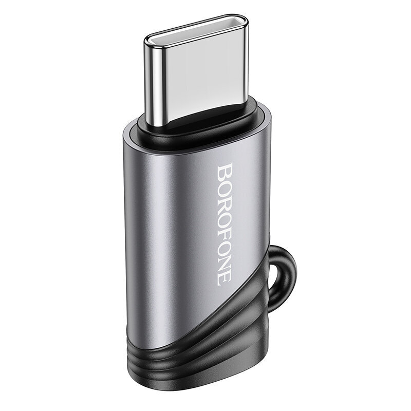 Borofone Adapter BV20 - välk emane C-tüüpi isaseks - must hind ja info | USB jagajad, adapterid | kaup24.ee