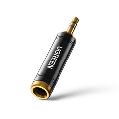 Audioadapter, Ugreen AV1681, 3,5 mm., väline, 6,35 mm., minipesa, halli värvi. hind ja info | USB jagajad, adapterid | kaup24.ee