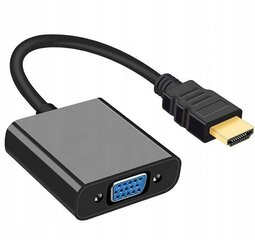 Adapter HDMI-ST VGA D-SUB-ILE hind ja info | USB jagajad, adapterid | kaup24.ee