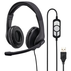 Kõrvaklapid Hama HS-USB300 Must hind ja info | Kõrvaklapid | kaup24.ee