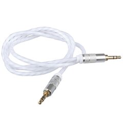 Lilware AUX kangast audiokaabel 3,5 mm. 0,9m. Valge hind ja info | Kaablid ja juhtmed | kaup24.ee