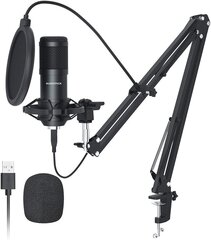 USB -mikrofon, SUDOTACK Professionaalne podcast Mikrofon 192KHz/24bit stuudio kardioidkondensaator mikrofonikomplekt helikaardiga BOOM Arm Shock Mount pop -filter Skype'i, raadio, YouTube'i, podcasti ja palju muu jaoks hind ja info | Mikrofonid | kaup24.ee