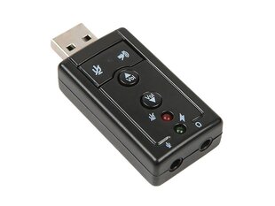 Goodbuy helikaart USB | 7.1 | Reguleeritav helitugevus | Mikrofon hind ja info | Helikaardid | kaup24.ee