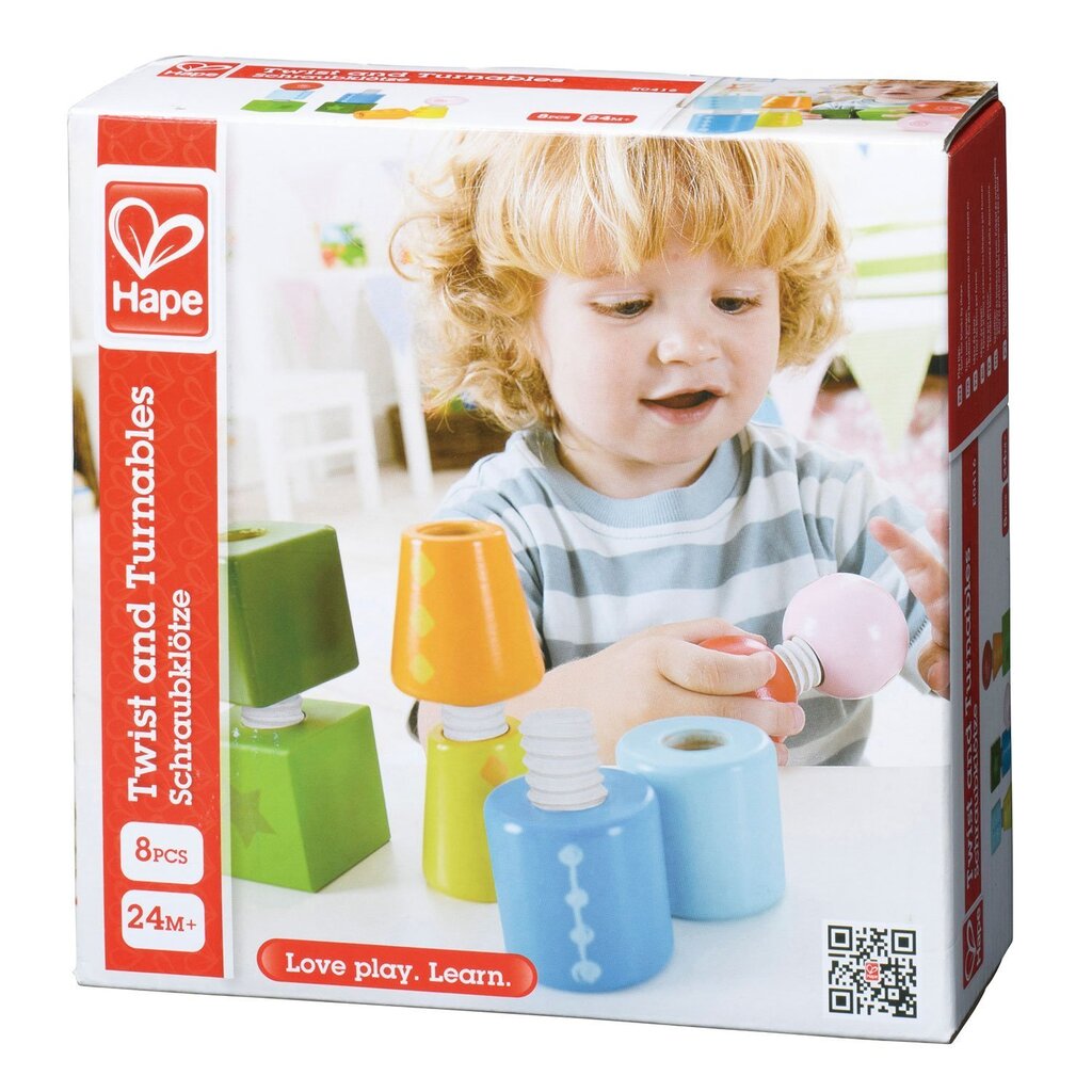 Kruvimiseks klotsid Hape, E0416 цена и информация | Imikute mänguasjad | kaup24.ee