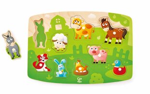 Деревянная головоломка Ферма Hape, E1408A цена и информация | Игрушки для малышей | kaup24.ee