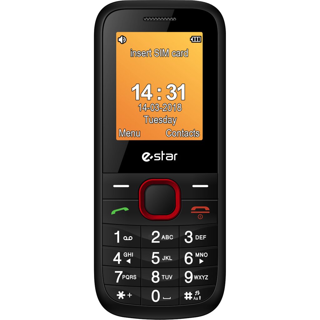 eStar X18 Dual SIM Red hind ja info | Telefonid | kaup24.ee