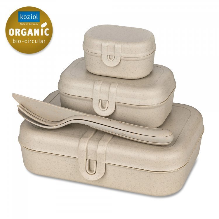 Koziol Pascal Ready Lunch Box + Cutlery Set Desert Sand hind ja info | Muu köögitehnika | kaup24.ee