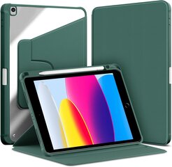 Вращающийся чехол VAGHVEO для iPad 10,2 дюйма 9./8./7. поколения - темно-зеленый цена и информация | Аксессуары для планшетов, электронных книг | kaup24.ee