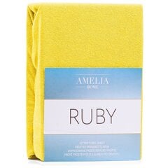 Простынь на резинке AmeliaHome Terry Ruby 80/90x200 см цена и информация | Сетки для кроватей | kaup24.ee