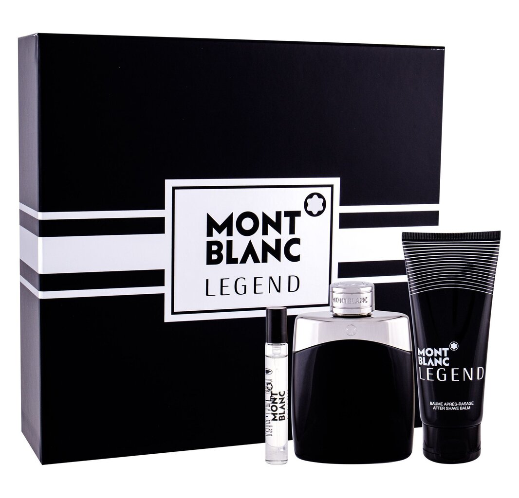 Komplekt Mont Blanc Legend meestele: tualettvesi EDT 100 ml + 7.5 ml + raseerimisjärgne palsam 100 ml hind ja info | Meeste parfüümid | kaup24.ee