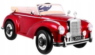 Одноместный детский электромобиль Mercedes Benz 300S Retro Red цена и информация | Электромобили для детей | kaup24.ee