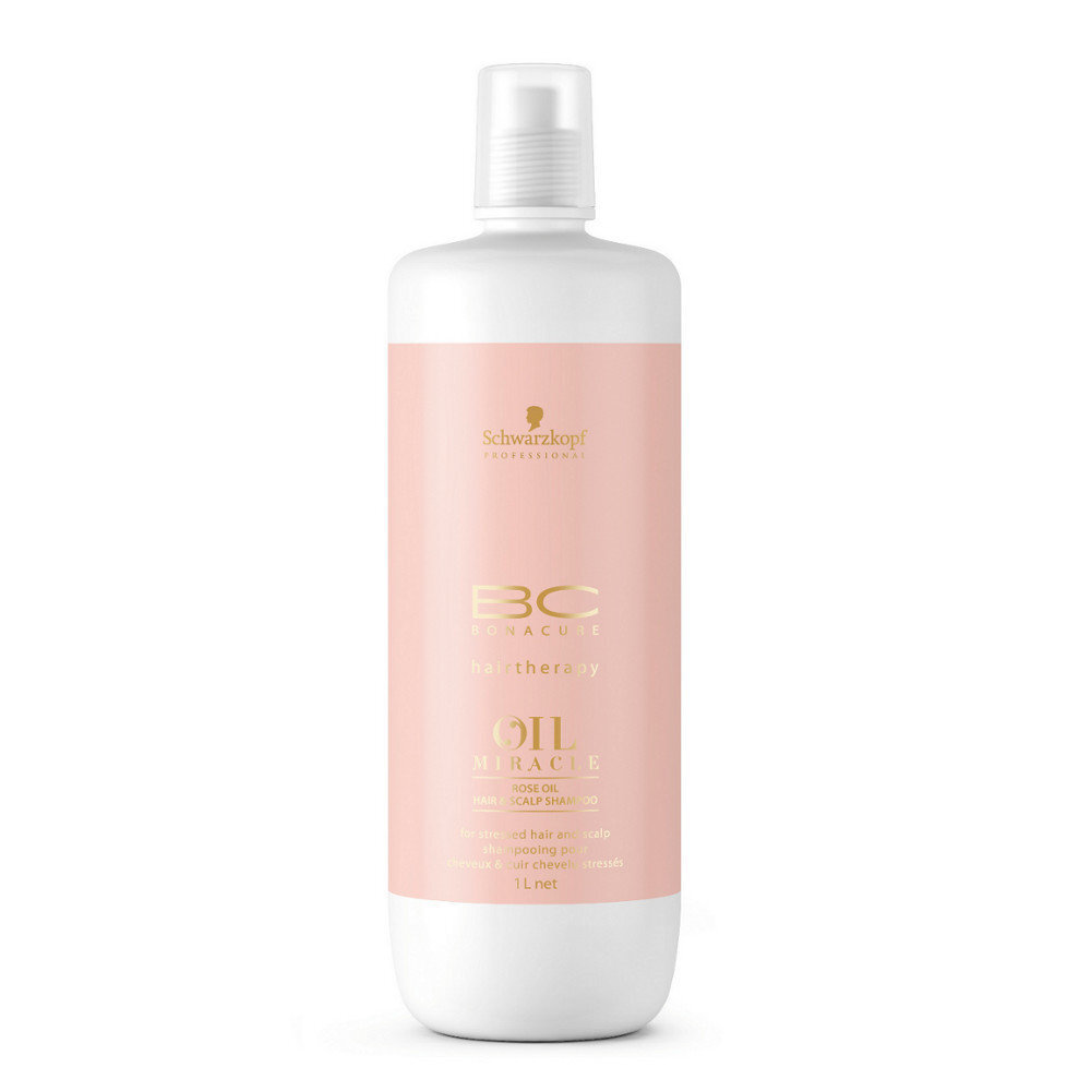 Toitev šampoon roosiõliga Schwarzkopf Professional BC Bonacure Oil Miracle Rose 1000 ml hind ja info | Šampoonid | kaup24.ee