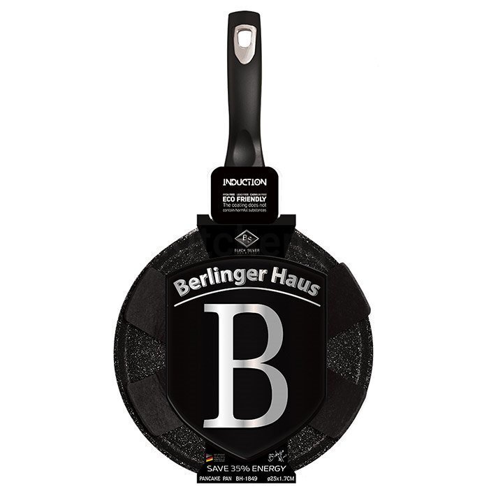 Berlinger Haus pannkoogipann Black Silver, 25 cm hind ja info | Pannid | kaup24.ee