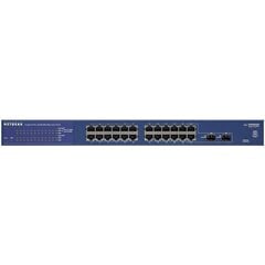 Switch NETGEAR GS724T Smart Managed (24x 10/100/1000 Gigabit with 2 SFP GBIC Slots) Retail цена и информация | Коммутаторы (Switch) | kaup24.ee