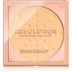 Kompaktpuuder Makeup Revolution London Bake & Blot 5,5 g, Banana цена и информация | Пудры, базы под макияж | kaup24.ee