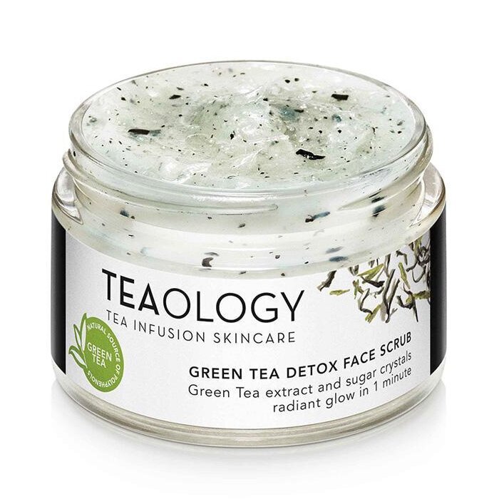 Puhastav näokoorija rohelise teega ja suhkruteradega Teaology 50 ml hind ja info | Näopuhastusvahendid | kaup24.ee