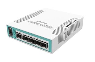 Маршрутизатор Mikrotik CRS106-1C-5S network switch Gigabit Ethernet (10/100/1000) Power over Ethernet (PoE), белый цена и информация | Коммутаторы (Switch) | kaup24.ee