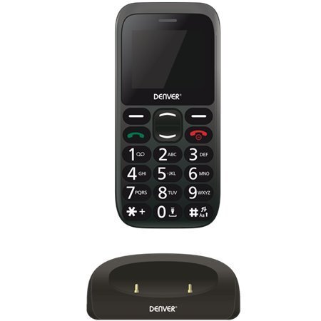 Mobiiltelefon Denver Bas-18300M, Dual SIM, Must цена и информация | Telefonid | kaup24.ee