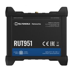 Телтоника RUT951 | Промышленный маршрутизатор 4G LTE | Cat.4, Wi-Fi, Dual Sim, 1x WAN, 3x LAN, RUT951 000000 цена и информация | Маршрутизаторы (роутеры) | kaup24.ee