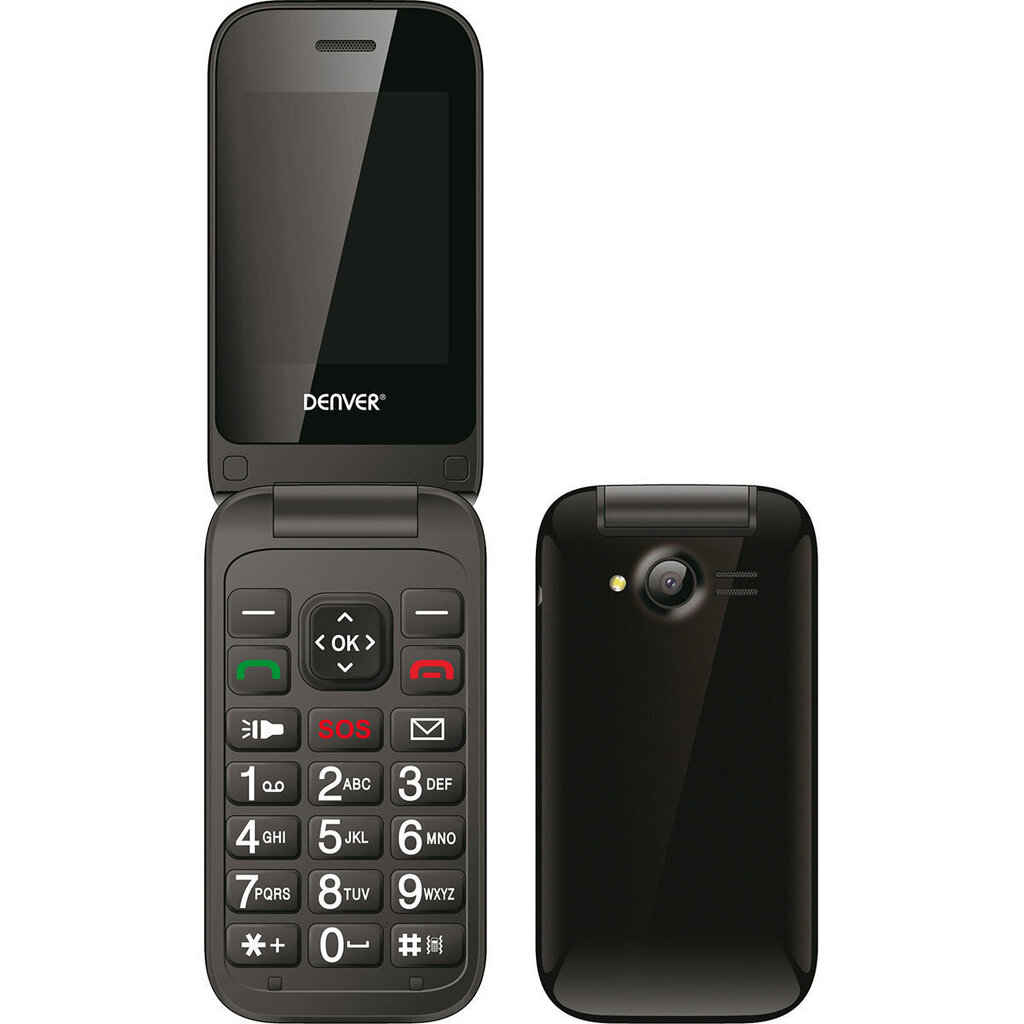 Mobiiltelefon Denver BAS-24200M, Must hind ja info | Telefonid | kaup24.ee