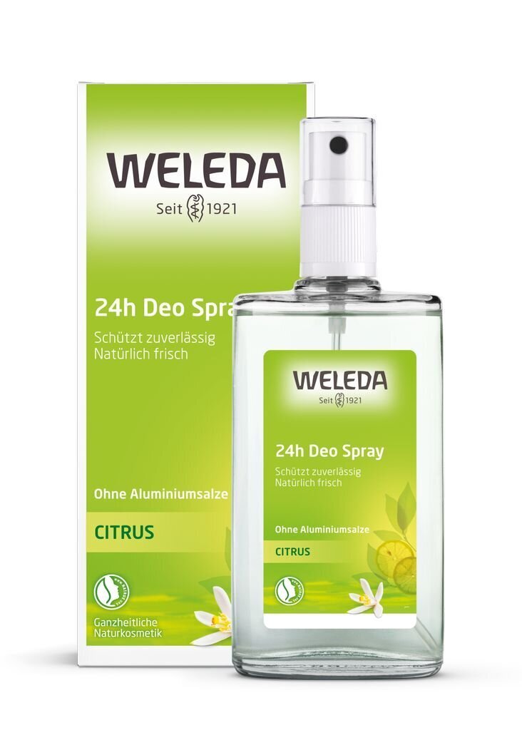 Spray deodorant tsitrusviljadega Weleda, 100 ml hind ja info | Deodorandid | kaup24.ee