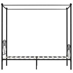 baldahhiiniga voodiraam, must, metall, 90 x 200 cm цена и информация | Кровати | kaup24.ee