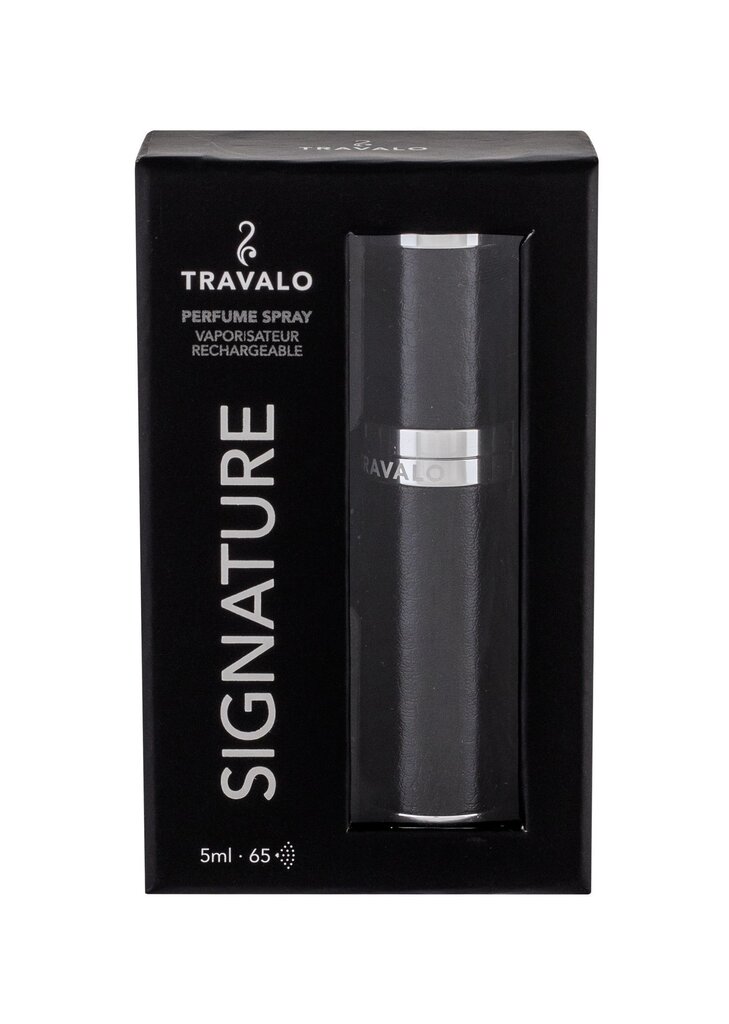 Parfüümi täitepudel Travalo Signature Black 5 ml цена и информация | Naiste parfüümid | kaup24.ee