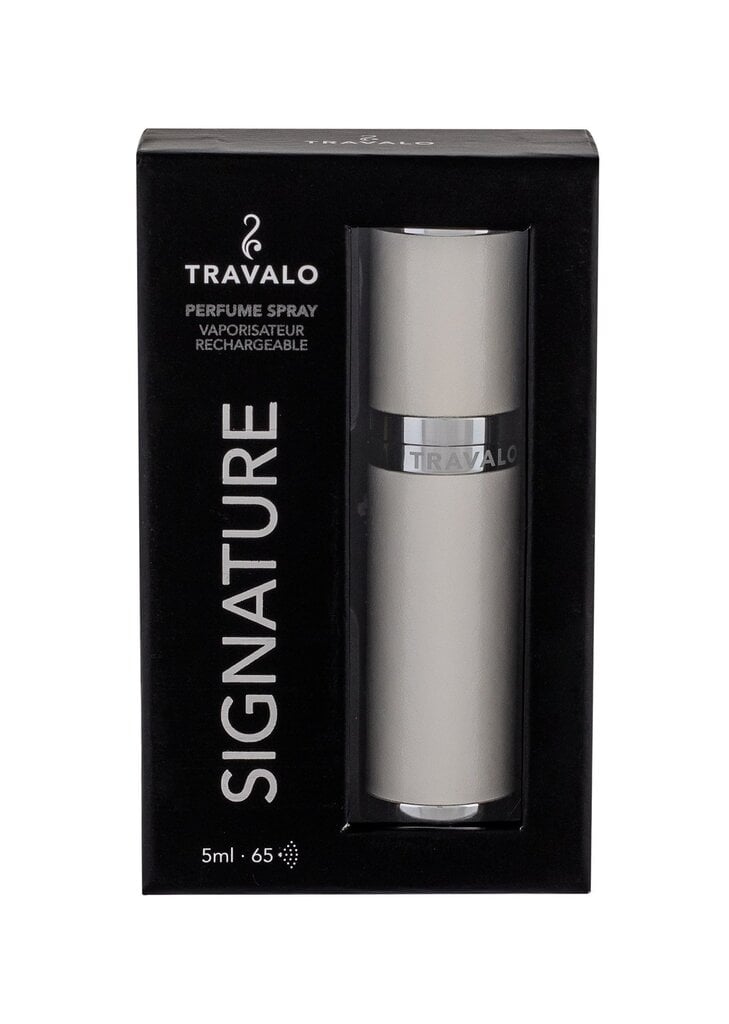 Parfüümi täitepudel Travalo Signature White 5 ml цена и информация | Meigikotid, lauapeeglid | kaup24.ee