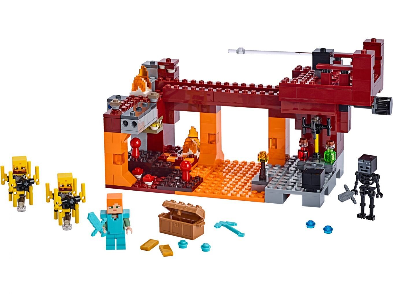 21154 LEGO® Minecraft Leekide sild hind ja info | Klotsid ja konstruktorid | kaup24.ee