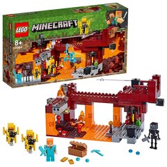 21154 LEGO® Minecraft Пылающий мост цена и информация | Конструкторы и кубики | kaup24.ee