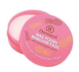 Küünelakieemaldaja Dermacol Nail Polish Remover Pads 32 tk hind ja info | Küünelakid, küünetugevdajad | kaup24.ee