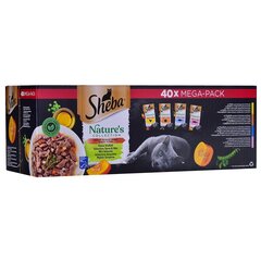 Смесь вкусов SHEBA Nature&apos;s в пакетиках для кошек 40х85г цена и информация | Кошачьи консервы | kaup24.ee