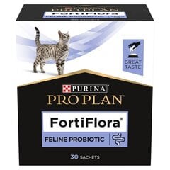 Добавка Purina для кошек Pro Plan FortiFlora, 30x1 г цена и информация | Витамины, пищевые добавки и товары от паразитов | kaup24.ee