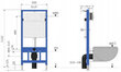Varjatud WC raam Mexen 4in1 Fenix Slim 6/4 L, 4,5/3 L, 8 cm цена и информация | WC-poti tarvikud | kaup24.ee