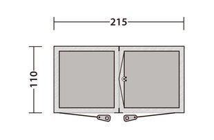 Dušitelk Outwell Outwell Seahaven Double, hall hind ja info | Telgid | kaup24.ee