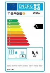 Vabalt seisev terasest puupliit 6.5kW must 33x36x81.5cm цена и информация | Водонагреватели | kaup24.ee