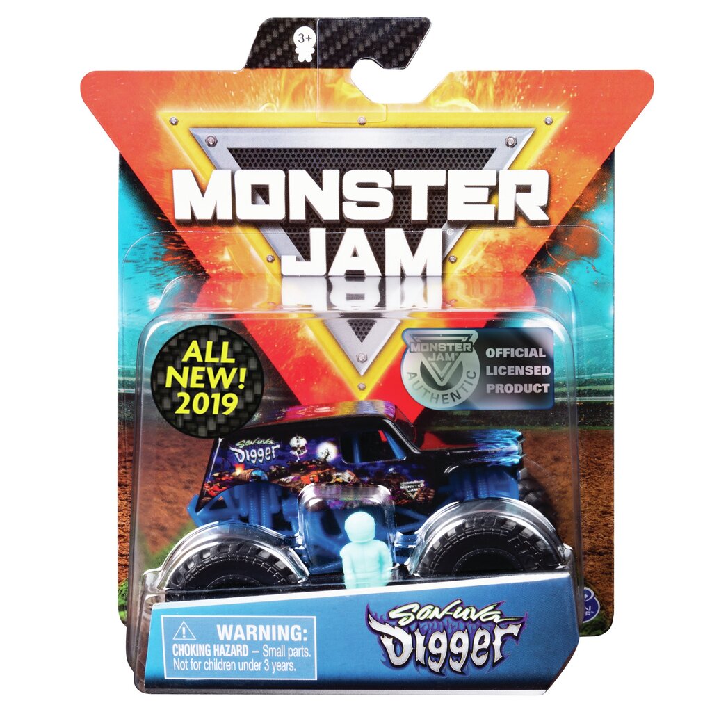 Maastur Monster Jam 1:64, üks pakendis, 6044941 hind ja info | Poiste mänguasjad | kaup24.ee