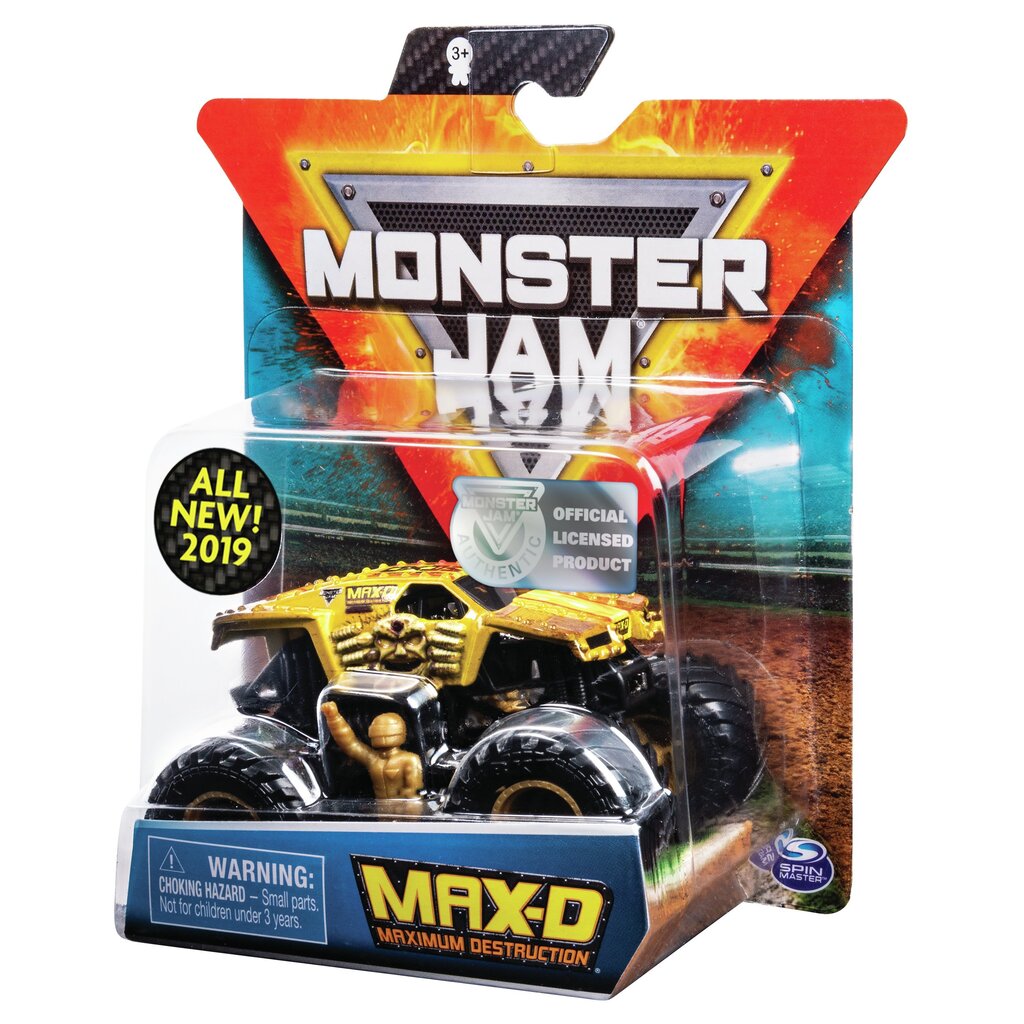 Maastur Monster Jam 1:64, üks pakendis, 6044941 hind ja info | Poiste mänguasjad | kaup24.ee