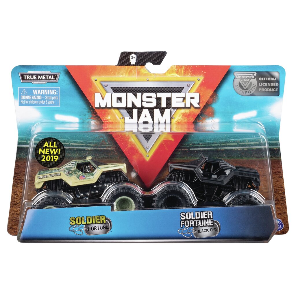 Maastur Monster Jam 1:64, kaks pakendis, 6044943 цена и информация | Poiste mänguasjad | kaup24.ee